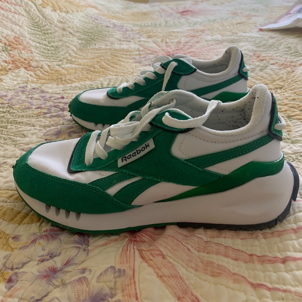 Reebok green shoes